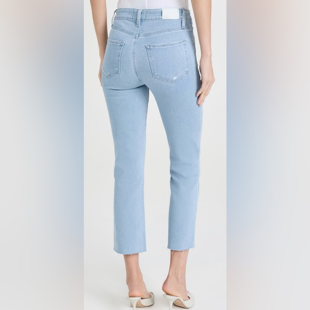 - NWT PAIGE Cindy Crop Distressed Hem Jeans - 29 & 31 - Picture 2 of 4